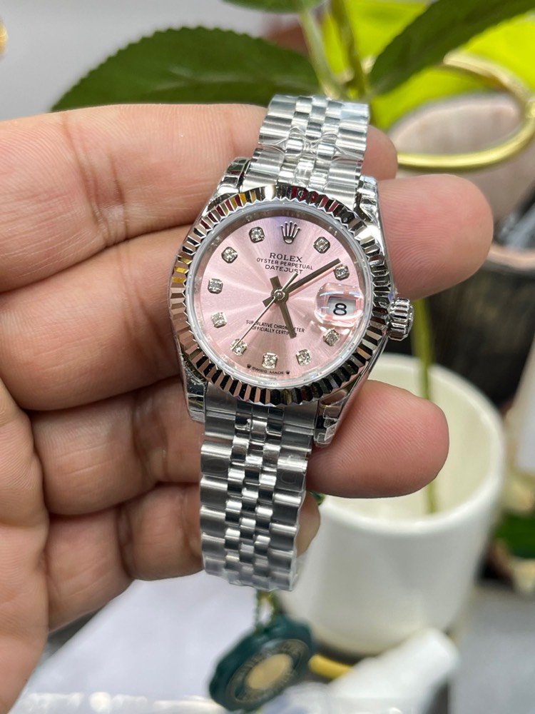 Rolex Datejust Rolex watch, Oystersteel, White Gold, Classic Size - Gorchic - $99.99