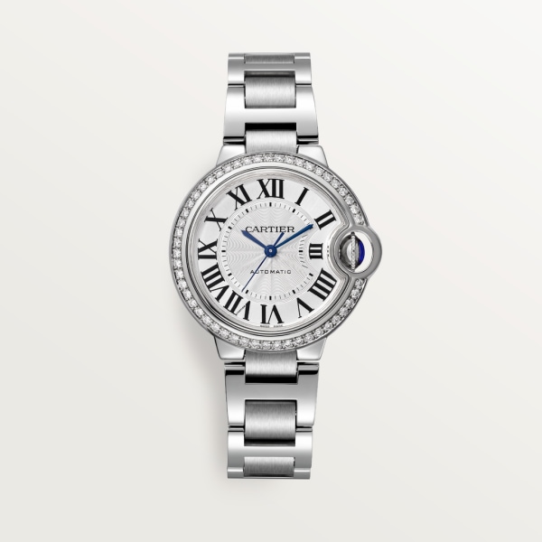 Cartyer Ballon Bleu de Cartyer Watch,White Gold, Diamonds,Small Model - Gorchic - $158.99