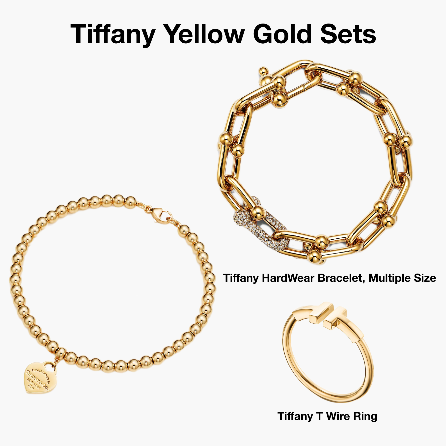 T.F. Yellow Gold Sets - Gorchic - $128.99