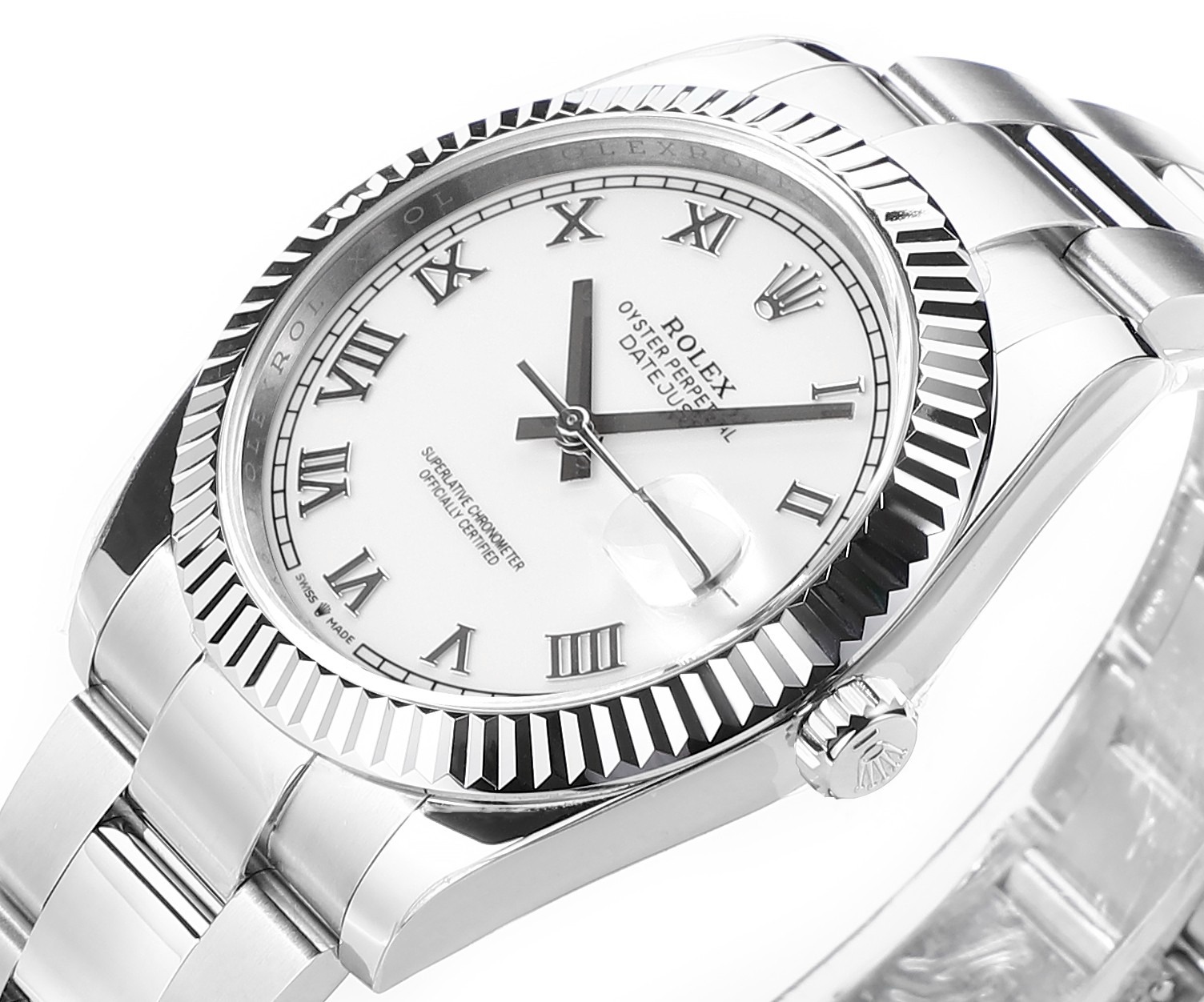 Rolex Datejust Rolex watch, Oystersteel, White Gold, Classic Size - Gorchic - $99.99