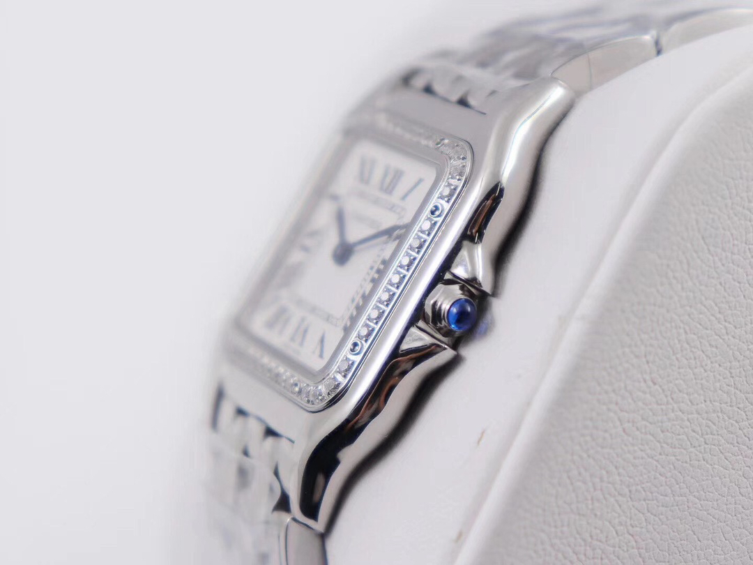 Cartyer Panthère de Cartyer watch, White Gold, Diamond, Small Model - Gorchic - $120.99