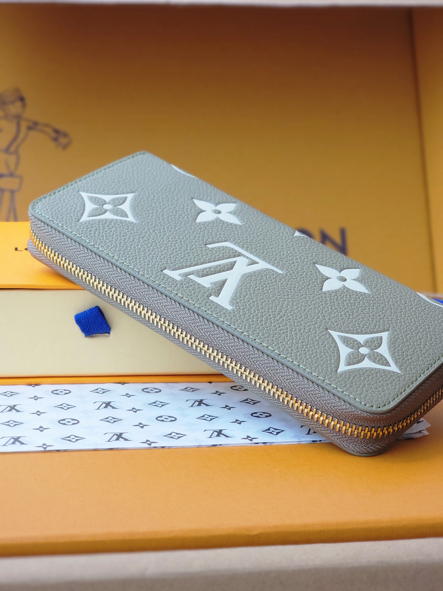 [TOP]Designer Zippy Wallet - Apricot - Gorchic - $142.99