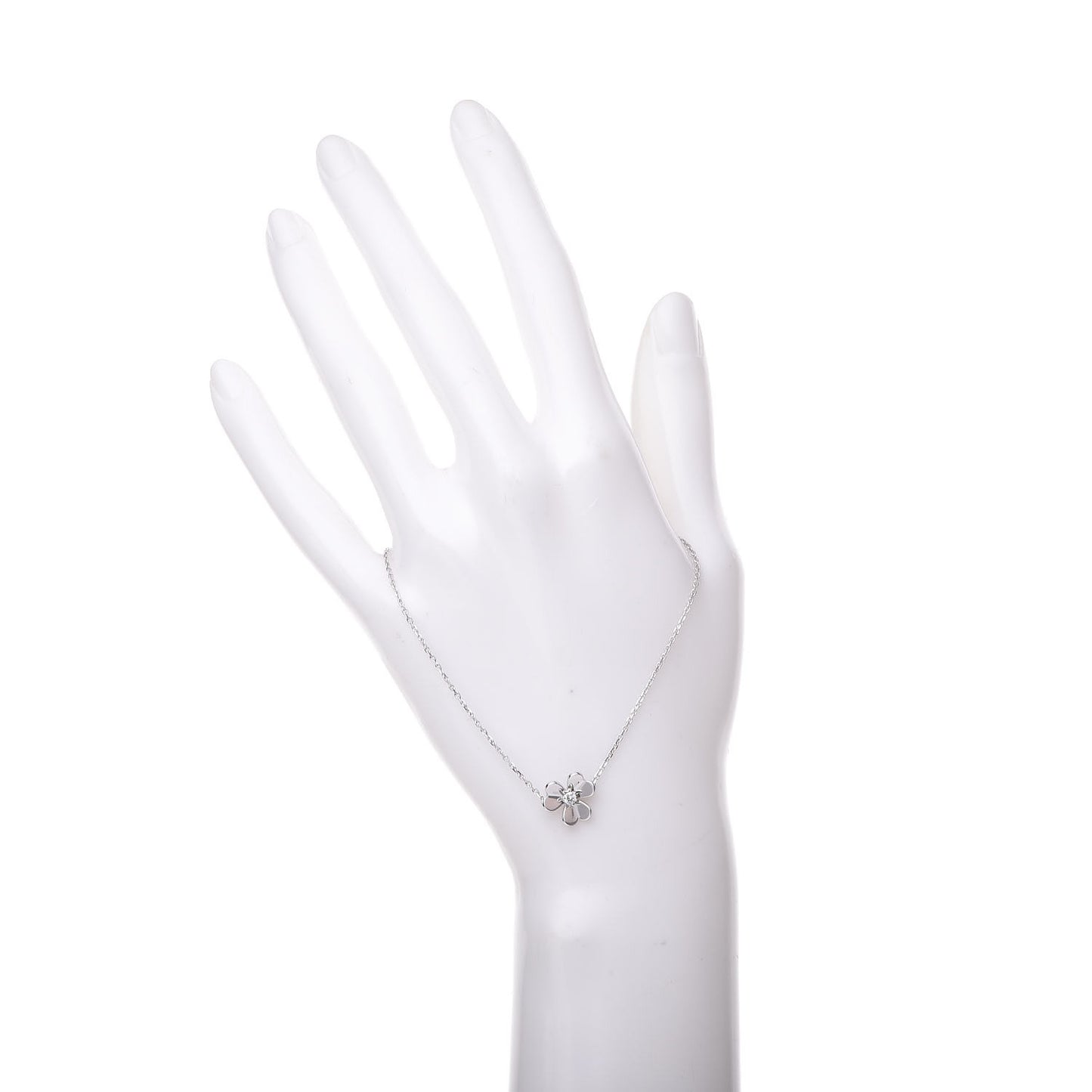 VAC Vinatge Frivole bracelet, White gold, diamonds, Mini model - Gorchic - $48.99
