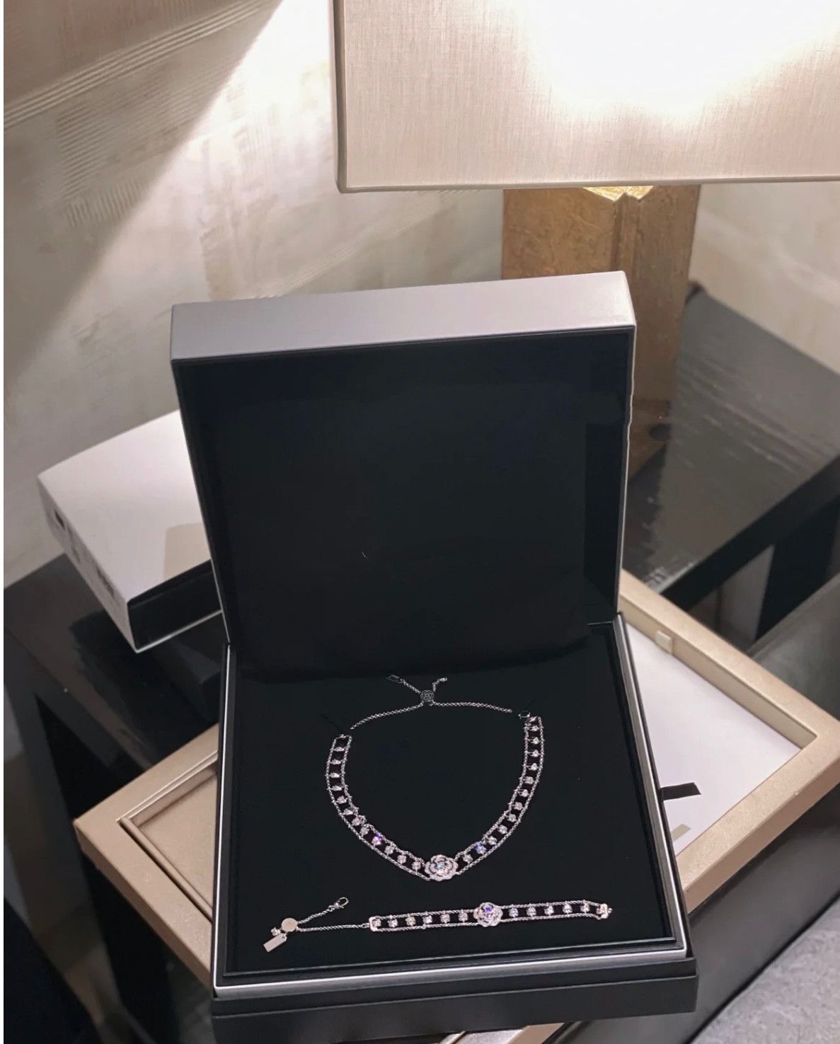 CC Inspired  Bouton de Camélia choker necklace - Gorchic - $98.99