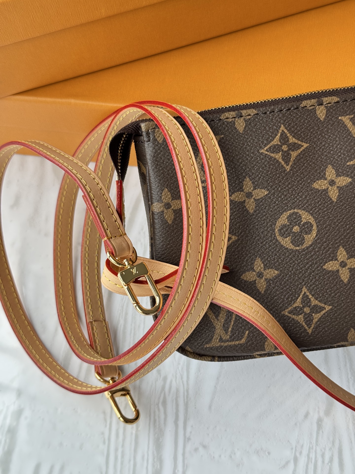 [TOP]Designer Bags Pochette Acc Shoulder Bag/Handbag - Brown - Gorchic - $147.99