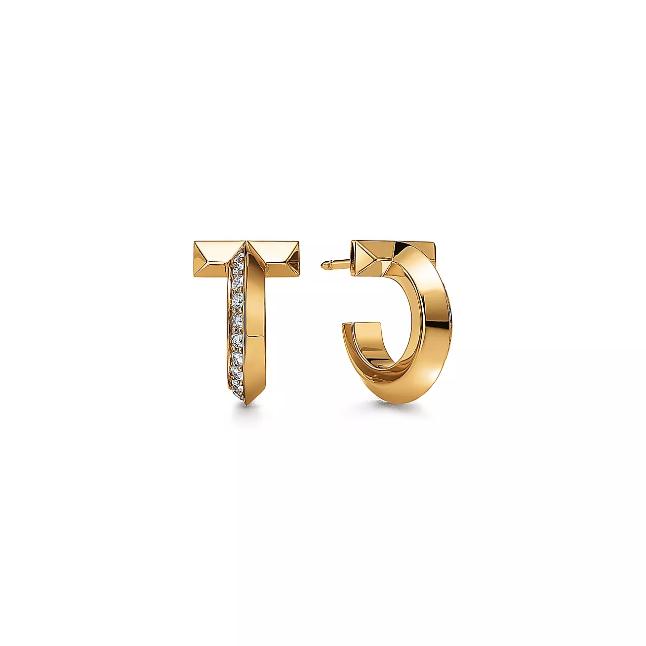 T.F. T T1 Hoop Earrings - Gorchic - $44.99