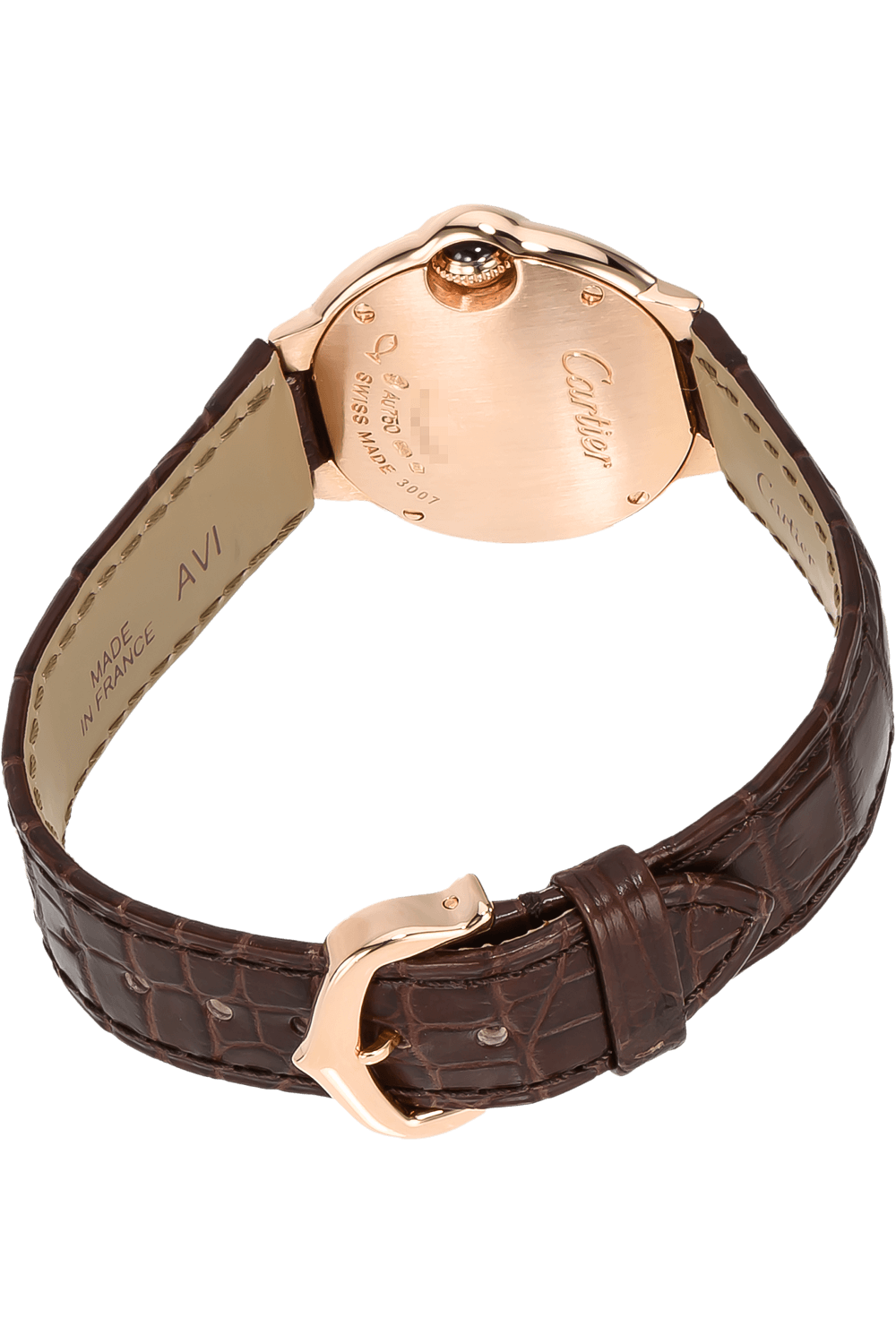 Cartyer Ballon Bleu de Cartyer Brown Strap Watch - Gorchic - $116.99