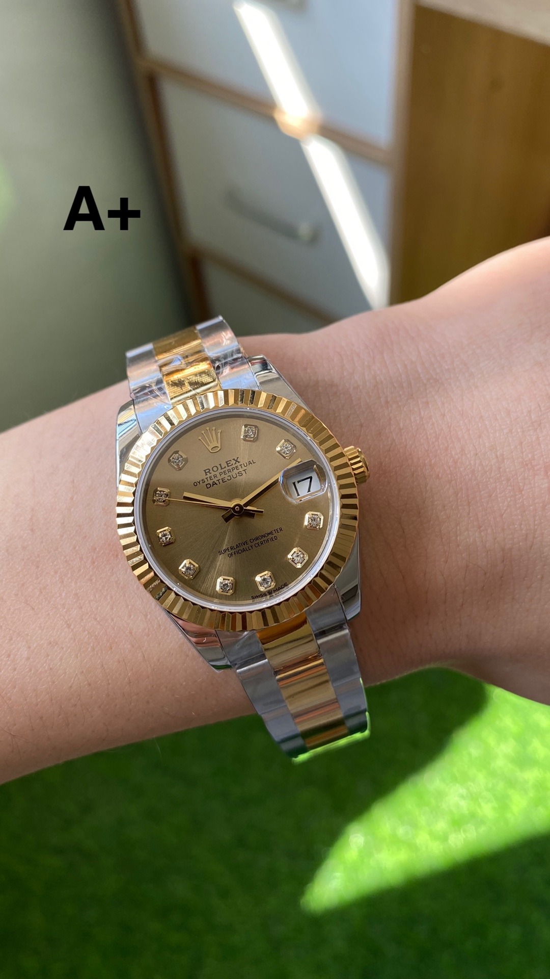 Rolex Datejust Rolex watch, Oystersteel, Yellow Gold, Classic Size - Gorchic - $105.99