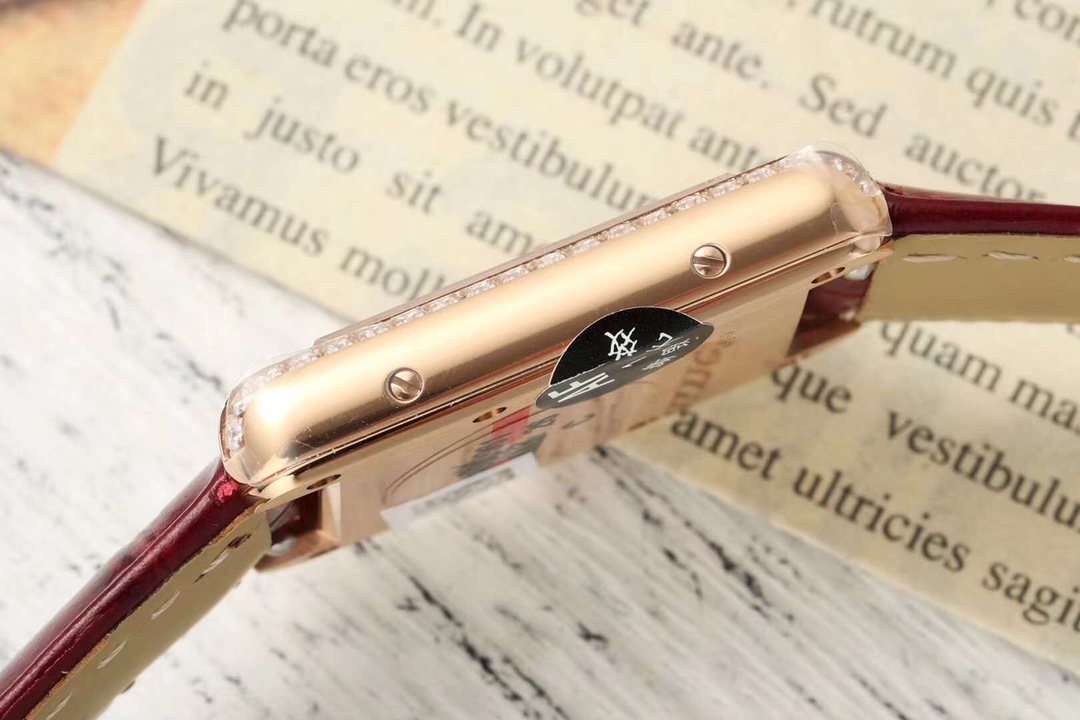 Cartyer Tank Louis  Cartyer watch, Yellow Gold, Diamonds, Small Model - Gorchic - $134.99