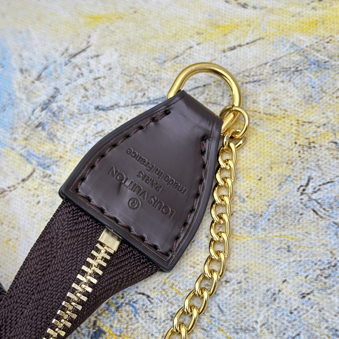 [TOP]Designer Damier Ebene Mini Pochette Accessoires Handbag - Black - Gorchic - $142.99