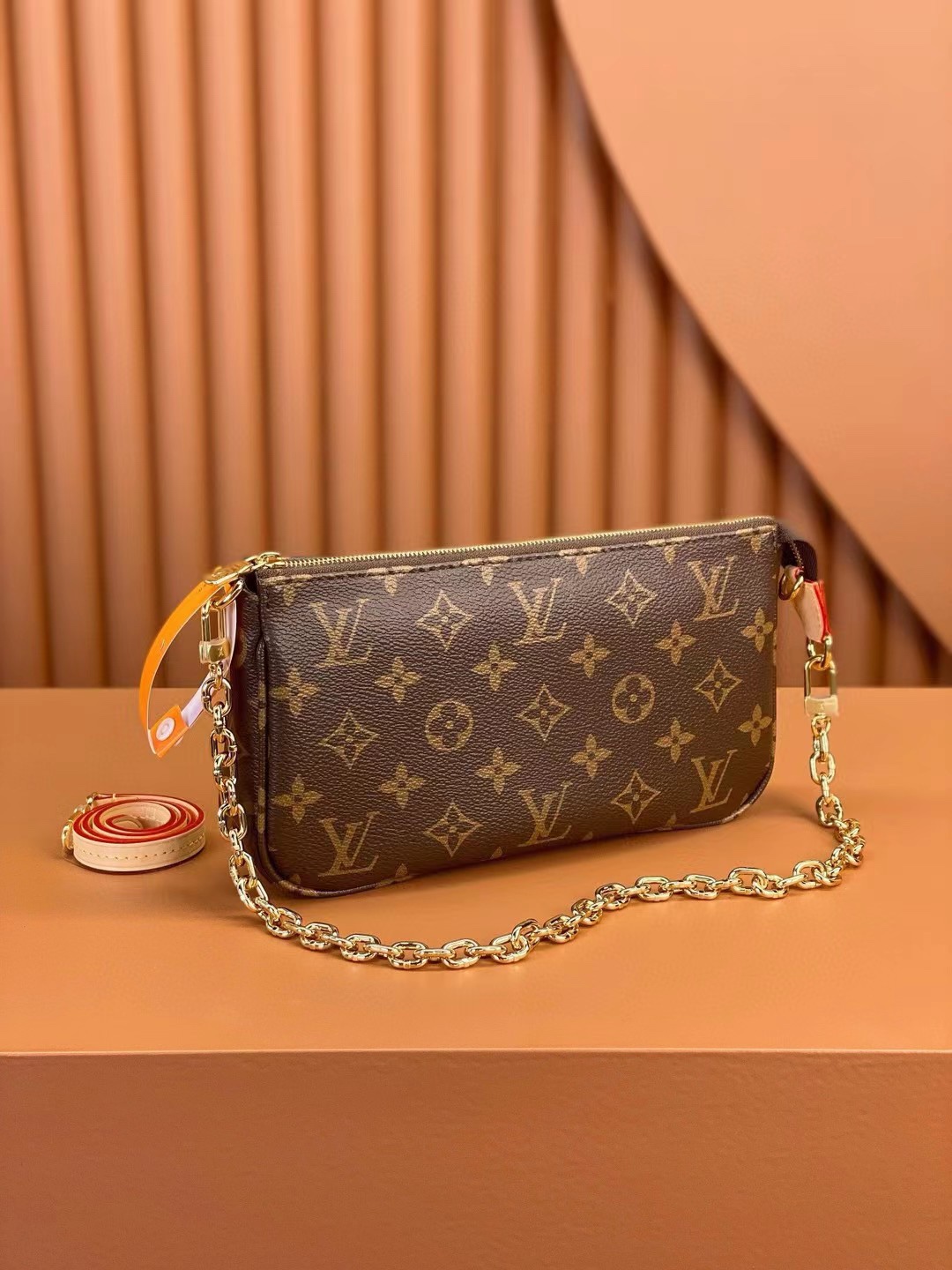 [TOP]Designer Pochette Accessoires Bag - Brown - Gorchic - $158.99