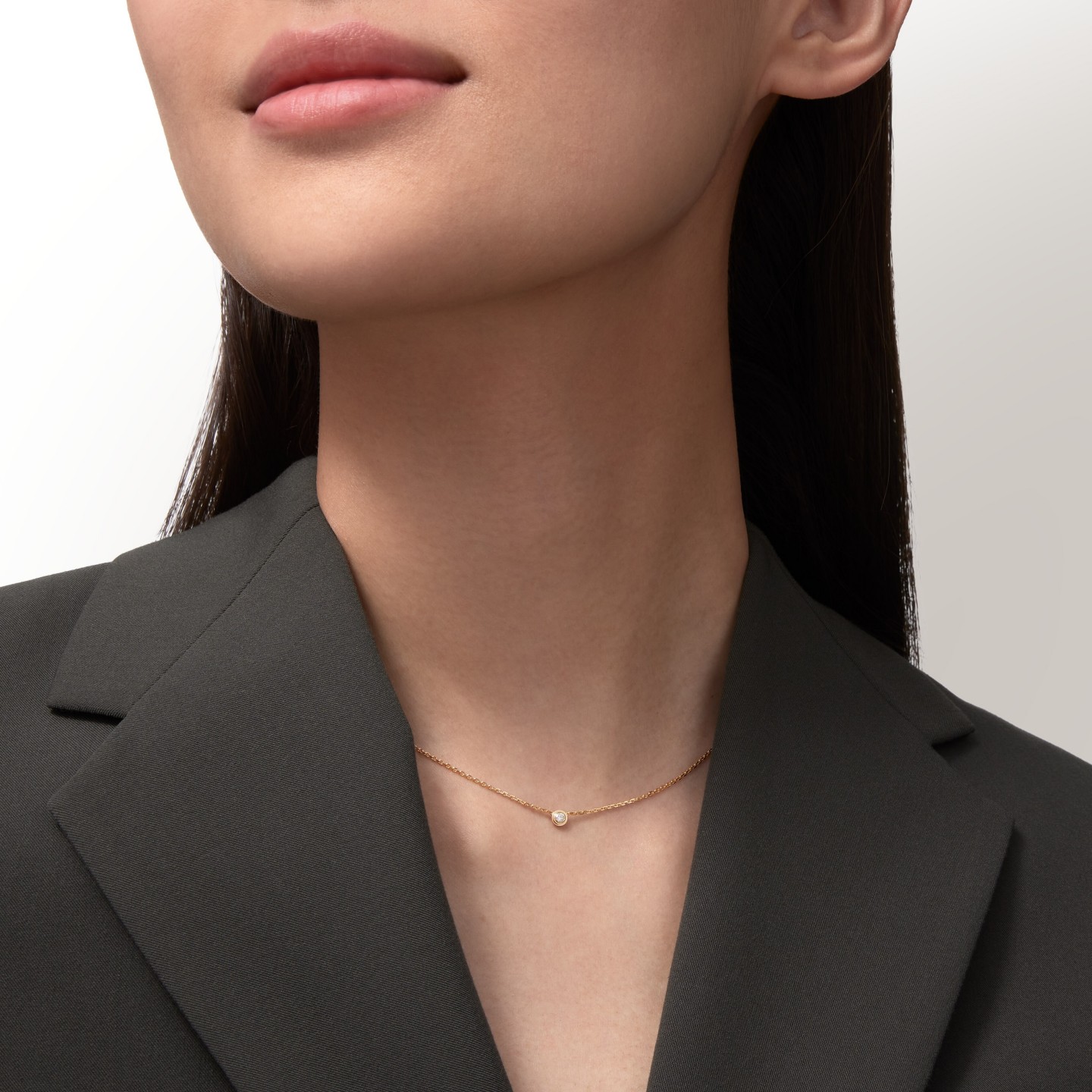 Cartyer d'Amour pendant necklace Cartyer pendant, Yellow gold, diamonds, Mini model - Gorchic - $44.99