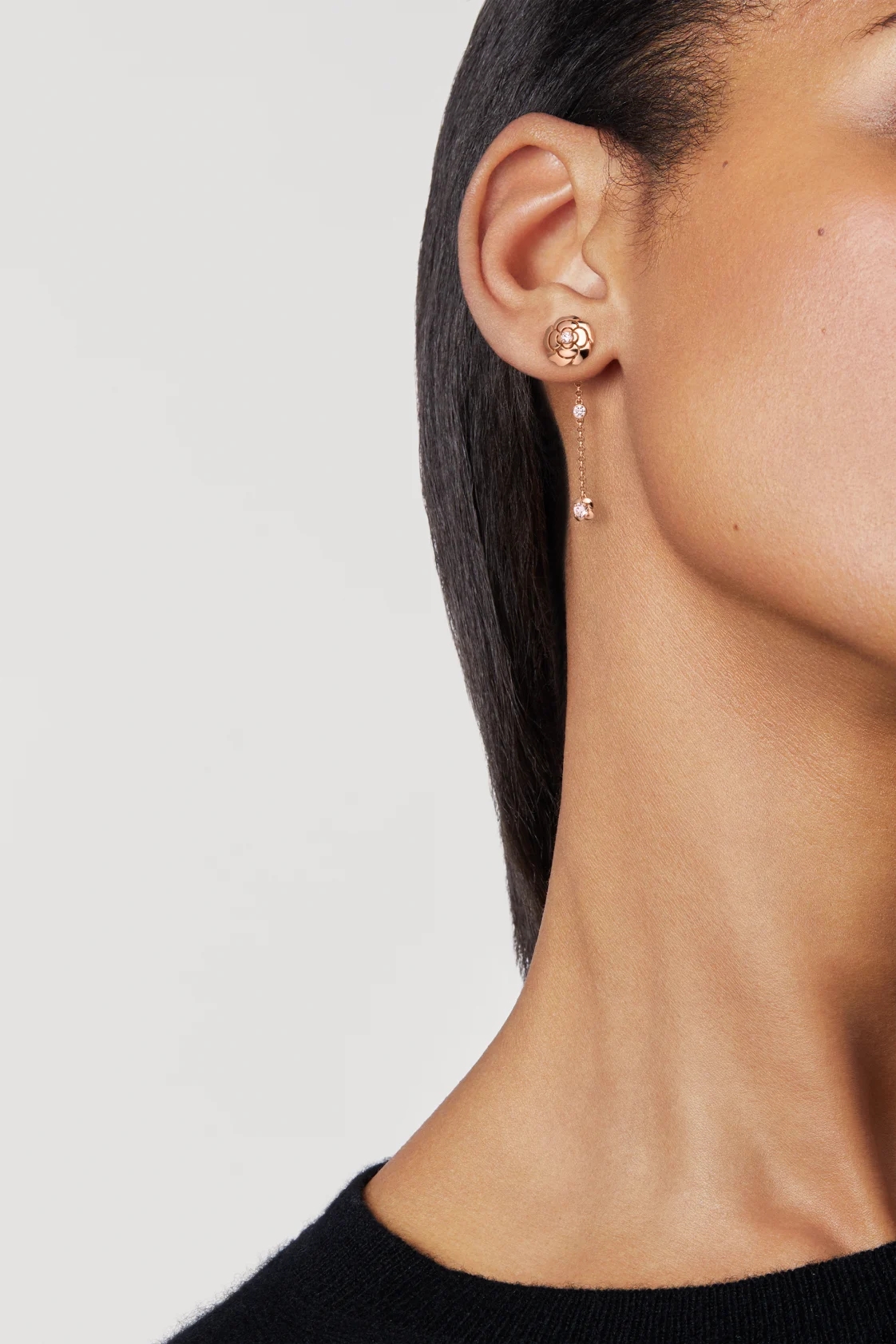CC Inspired Extrait de Camélia transformable earrings - Gorchic - $44.99