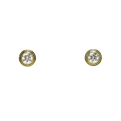 Cartyer d'Amour stud earrings Cartyer earrings, Rose gold, diamonds, Mini model - Gorchic - $44.99