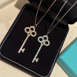T.F. Keys Crown Key Pendant Necklace - Gorchic - $44.99