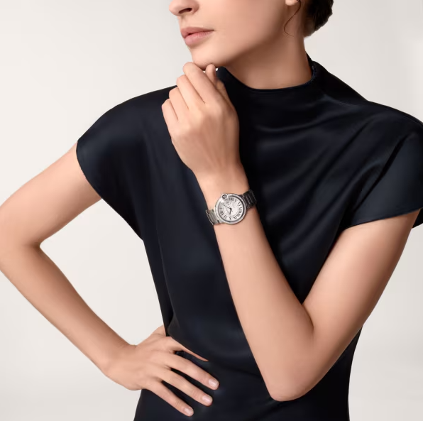 Cartyer Ballon Bleu de Cartyer Watch,White Gold, Diamonds,Meduim Model - Gorchic - $158.99