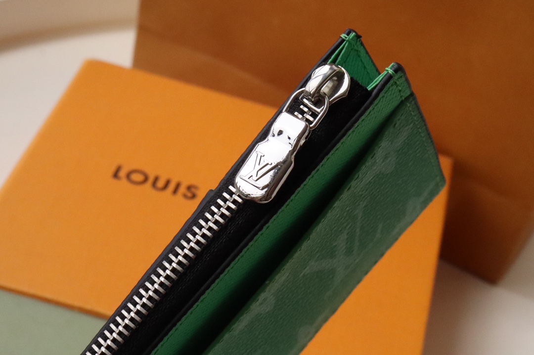 [TOP]Designer Taigarama Green Coin & Business Card Holder Men's Wallet - Gorchic - $120.99