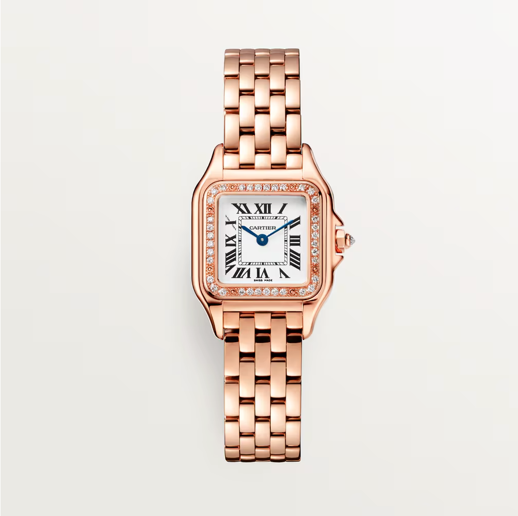 Cartyer Panthère de Cartyer watch, Rose gold, Diamond, Small Model - Gorchic - $120.99