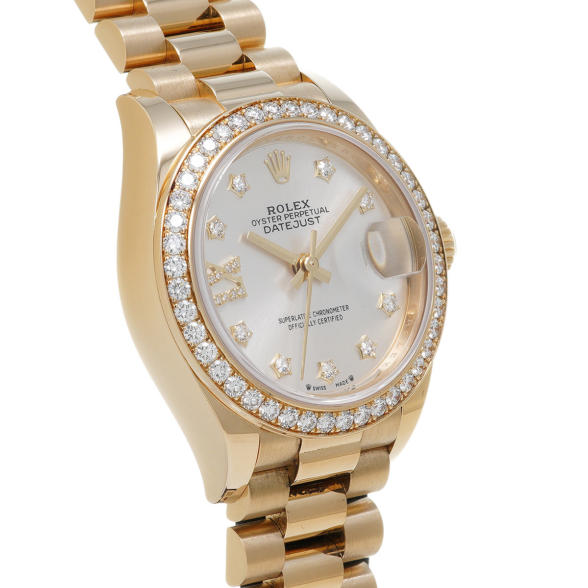 Rolex Datejust Rolex watch, Oystersteel, Yellow Gold, Diamonds, Classic Size - Gorchic - $246.99