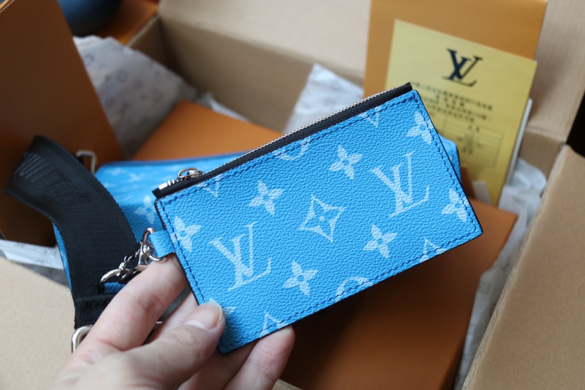 [TOP]Designer Gaston Wearable Wallet/Shoulder Bag - Blue - Gorchic - $168.99