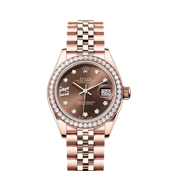Rolex Datejust Rolex watch, Oystersteel, Rose Gold, Diamonds, Classic Size - Gorchic - $118.99
