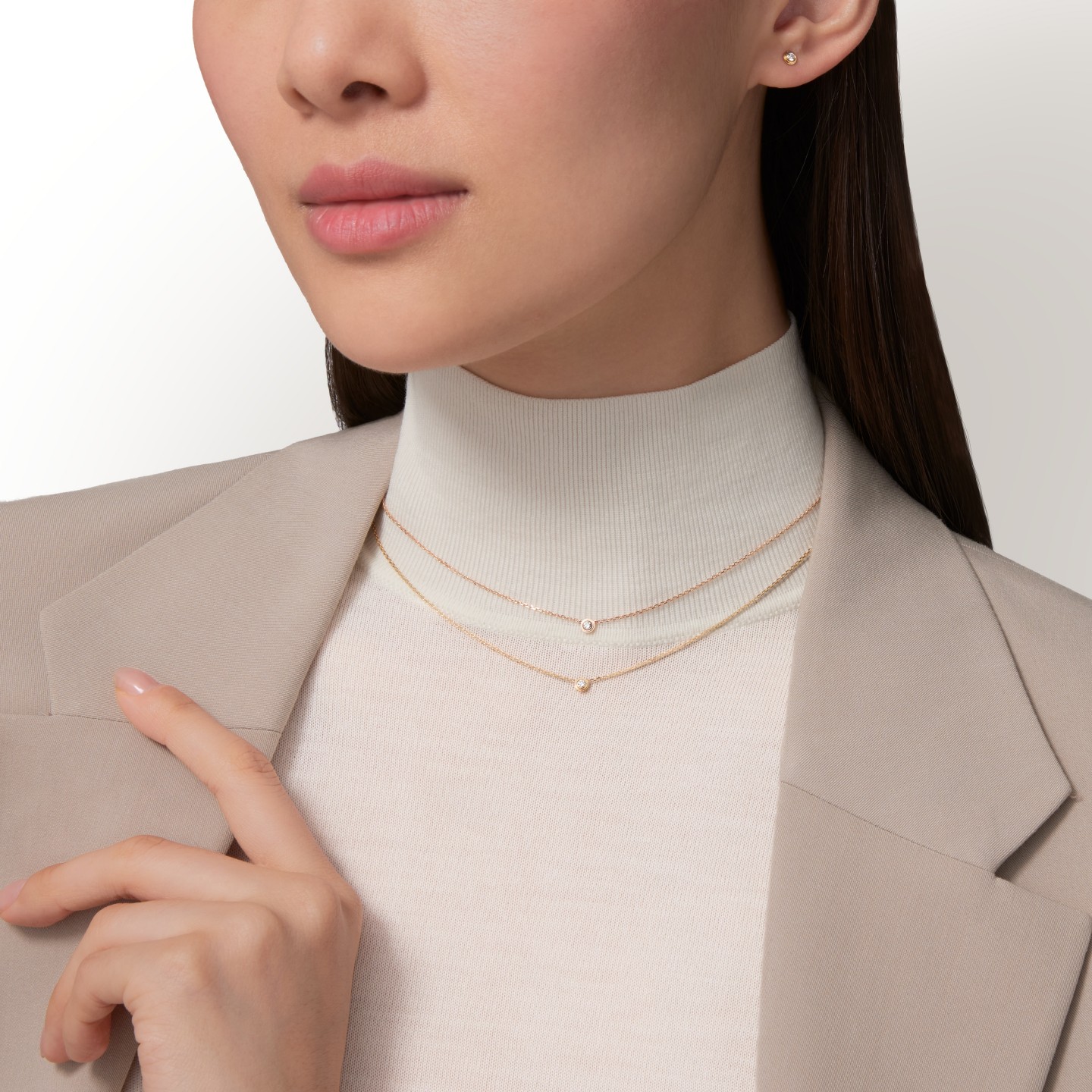 Cartyer d'Amour pendant necklace Cartyer pendant, Yellow gold, diamonds, Mini model - Gorchic - $44.99