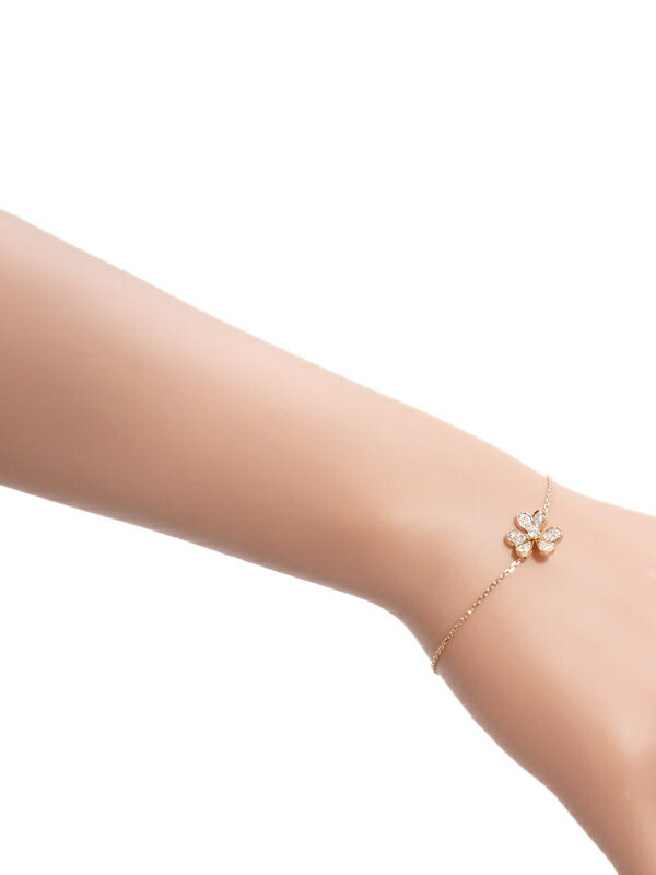 VAC Vinatge Frivole bracelet, Rose gold, diamonds, Mini model - Gorchic - $48.99