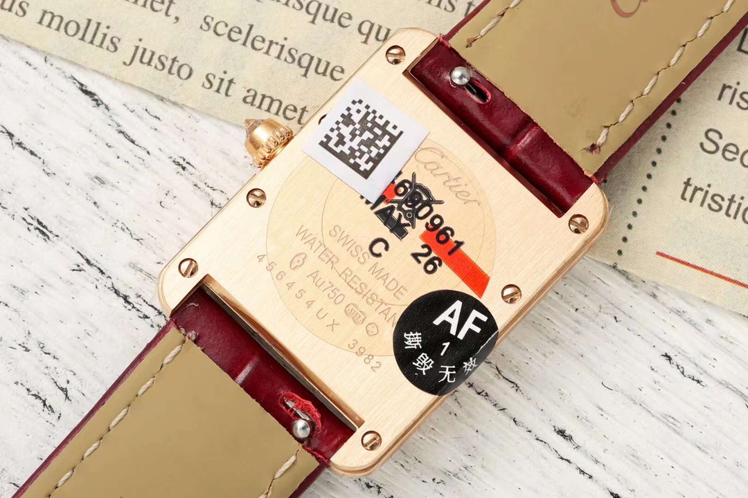 Cartyer Tank Louis  Cartyer watch, Yellow Gold, Diamonds, Small Model - Gorchic - $134.99