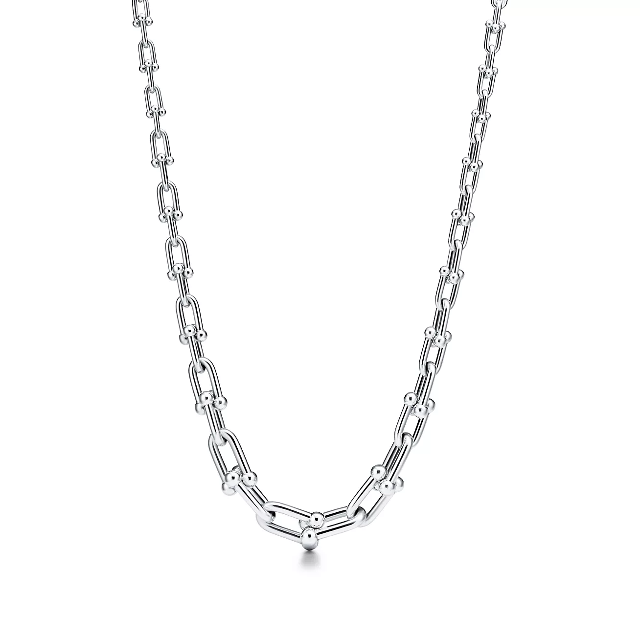 T.F. HardWear Graduated Link Necklace in Sterling SiBager - Gorchic - $44.99