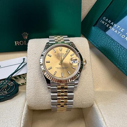 Rolex Datejust Rolex watch, Oystersteel, Yellow Gold, Steel,Classic Size - Gorchic - $130.99