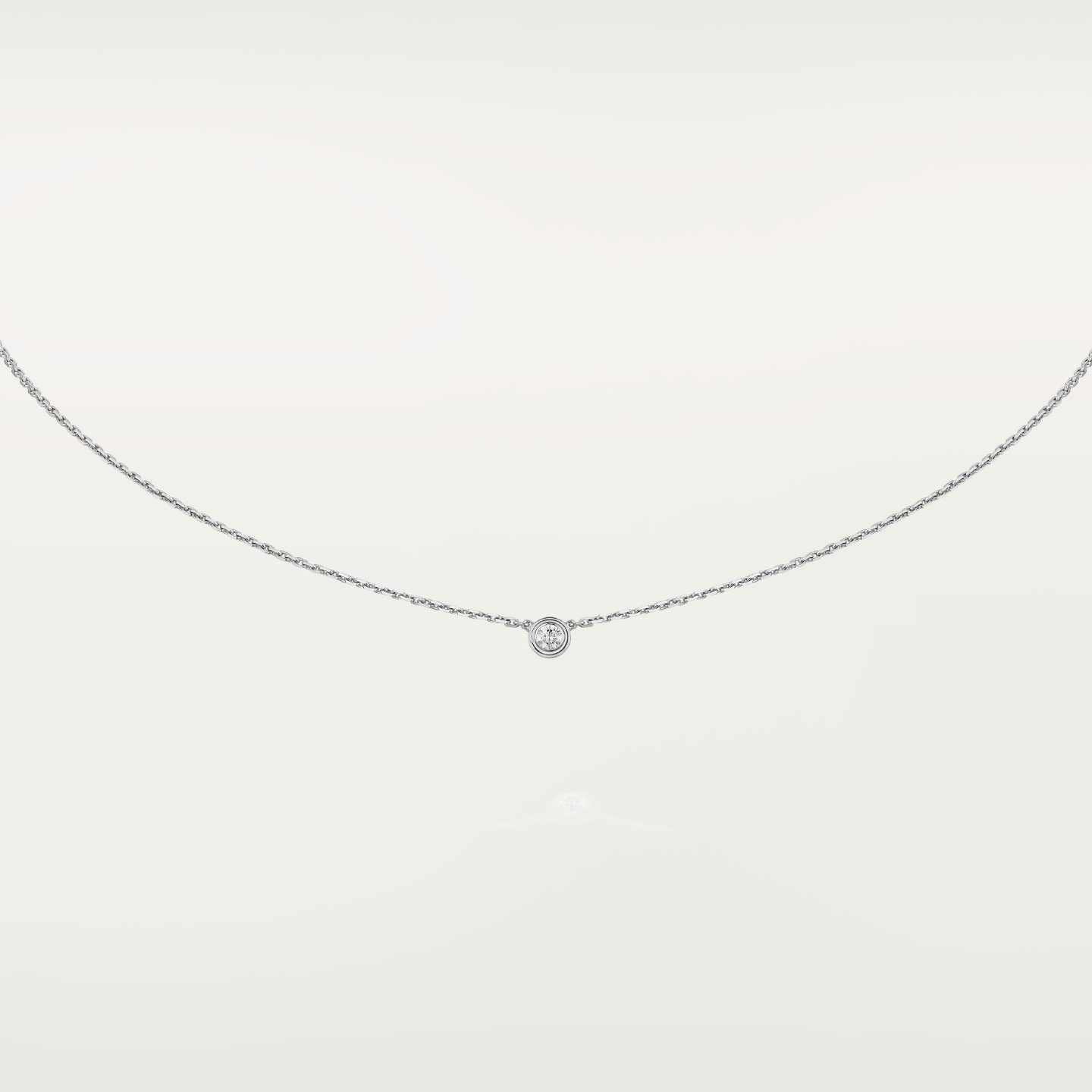 Cartyer d'Amour pendant necklace Cartyer pendant, White gold, diamonds, Mini model - Gorchic - $44.99