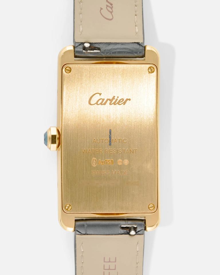 Cartyer Tank Américaine Cartyer watch, Yellow Gold, Large Model - Gorchic - $109.99