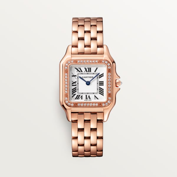 Cartyer Panthère de Cartyer watch, Rose gold, Diamond, Medium Model - Gorchic - $120.99