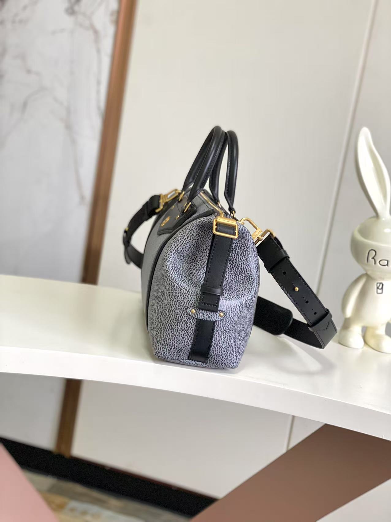 [TOP]Designer Bag Biker MM Bag - Dark Denim - Gorchic - $435.99