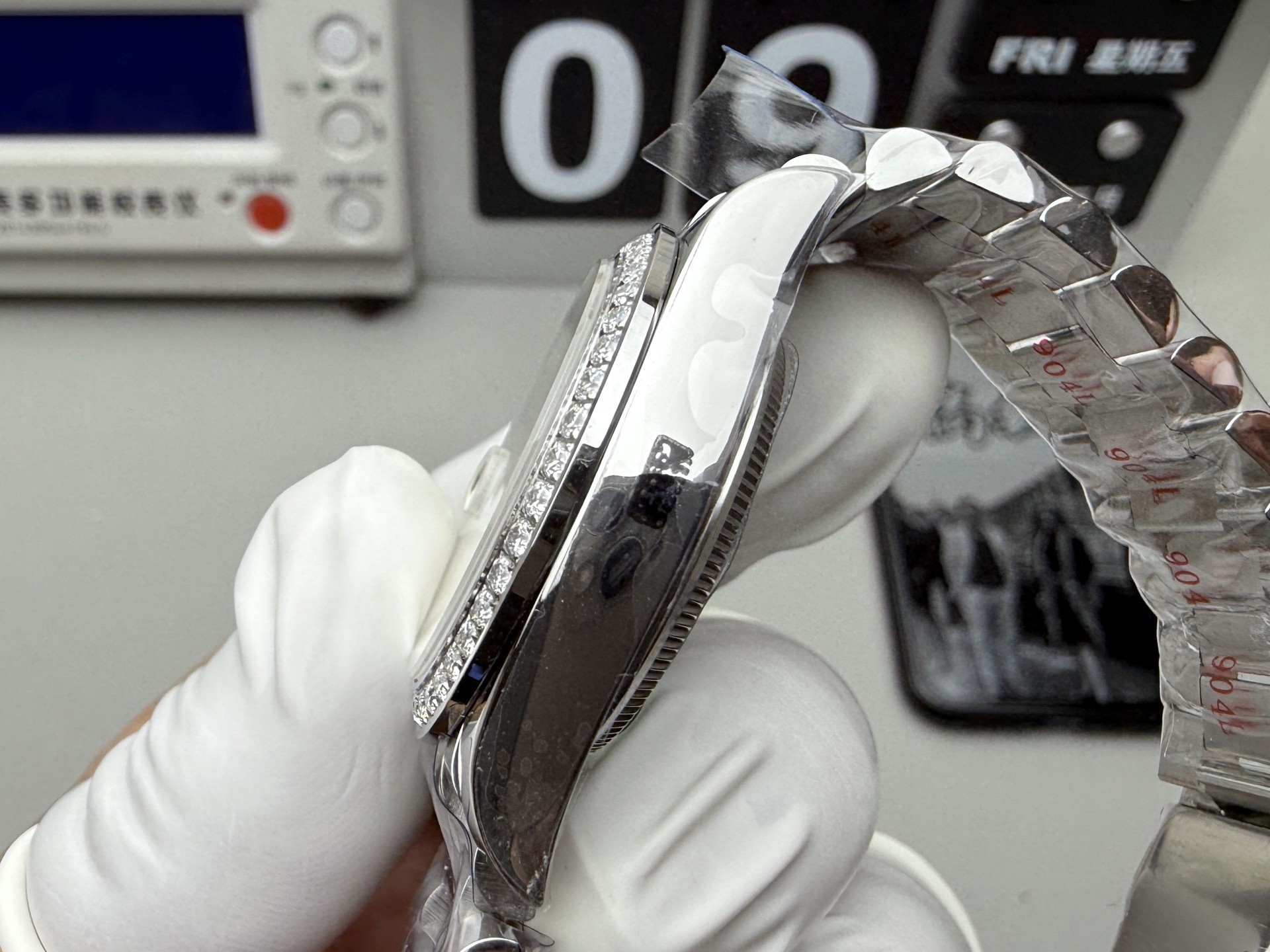 Rolex Datejust Rolex watch, Oystersteel, White Gold, Diamonds, Classic Size - Gorchic - $109.99