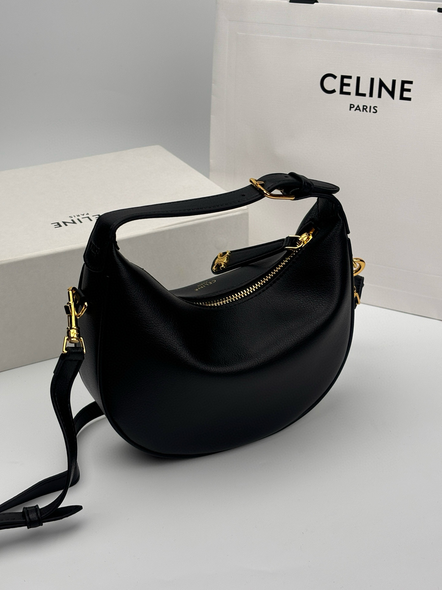 Teen CL Lulu IN Grained Calfskin Bag- Black - Gorchic - $139.99