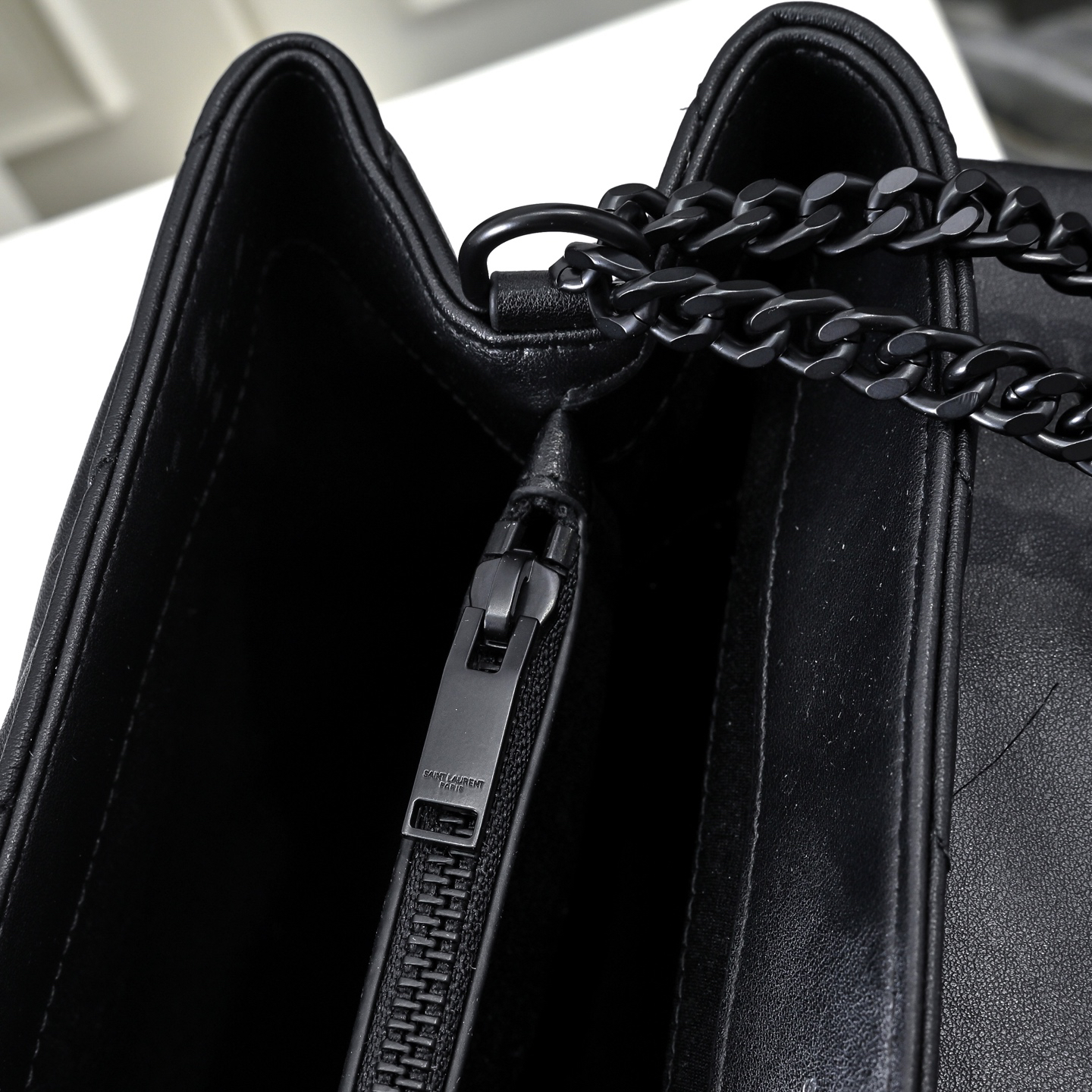 [TOP]Lady Designer Loulou Quilted Leather Shoulder Bag Black - Bag - Gorchic - $366.99