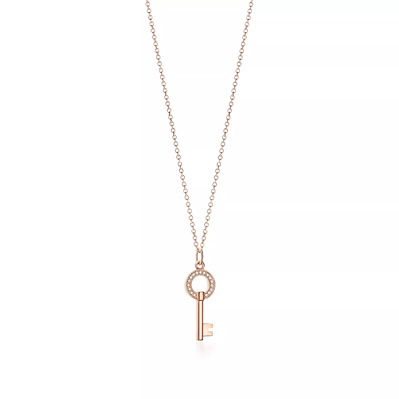 T.F. Keys Modern Keys Open Round Key Pendant Necklace - Gorchic - $44.99