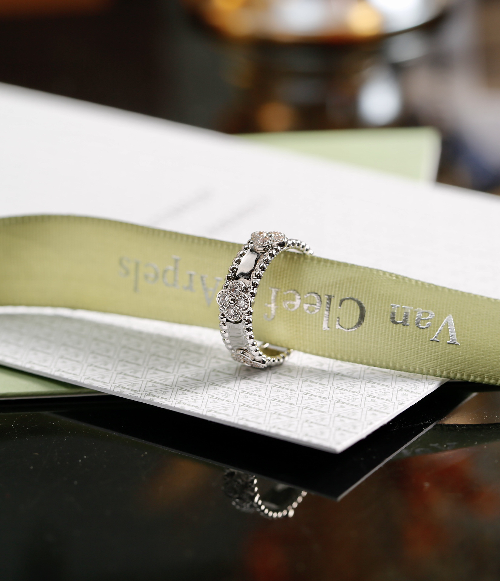 VAC Perlée clovers ring - Gorchic - $39.99