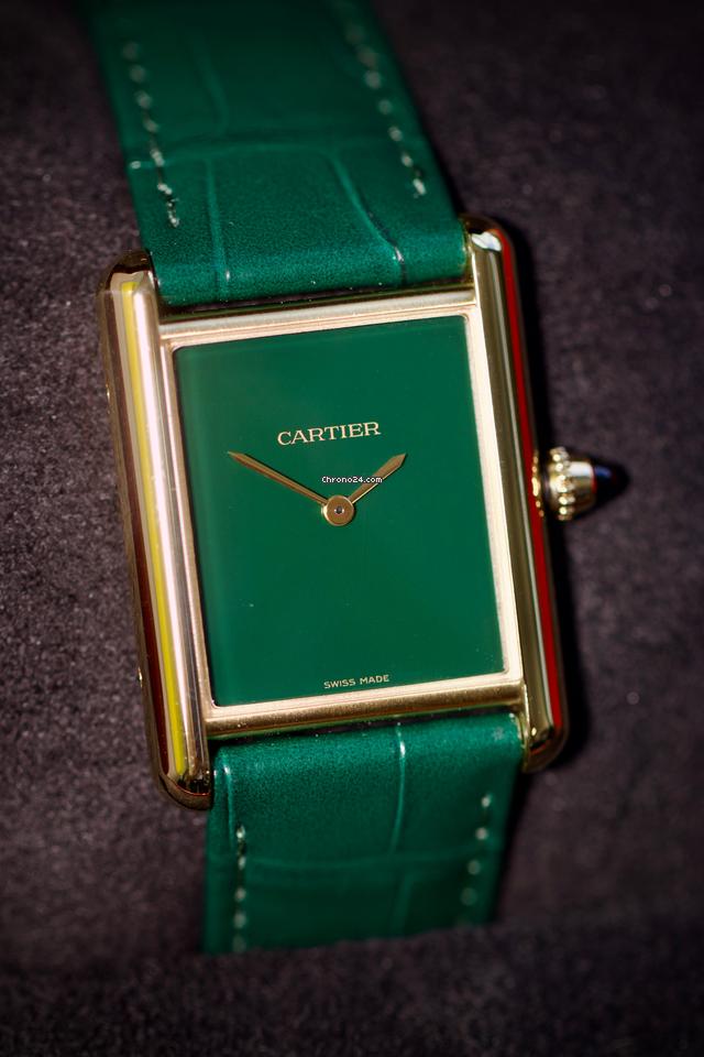 Cartyer Tank Louis Cartyer watch,Yellow Gold,Medium Model - Gorchic - $109.99