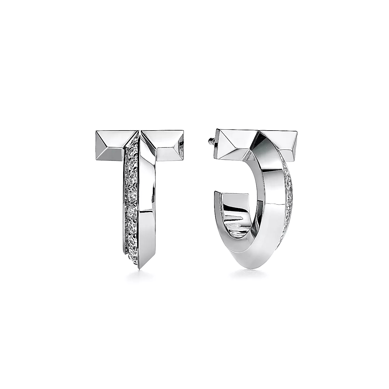 T.F. T T1 Hoop Earrings - Gorchic - $44.99