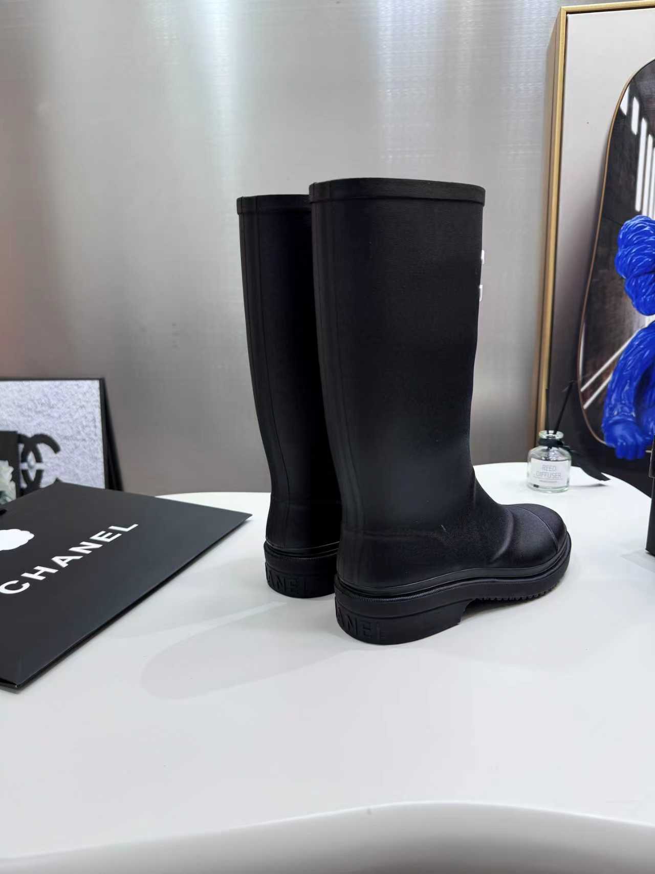 CC Inspired  Black Rain Boots - Gorchic - $119.99