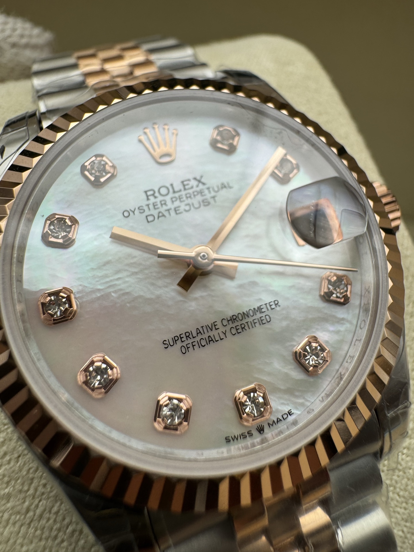 Rolex Datejust Rolex watch, Oystersteel, Rose Gold,Classic Size - Gorchic - $130.99