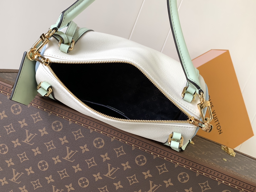 [TOP]Designer Express PM Bag - Ivory/Olympian Blue - Gorchic - $403.99