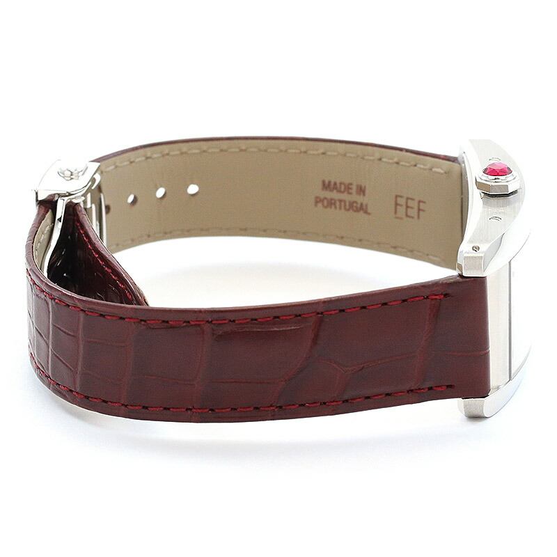 Cartyer Tank Américaine Cartyer watch, White Gold, Large Model - Gorchic - $109.99