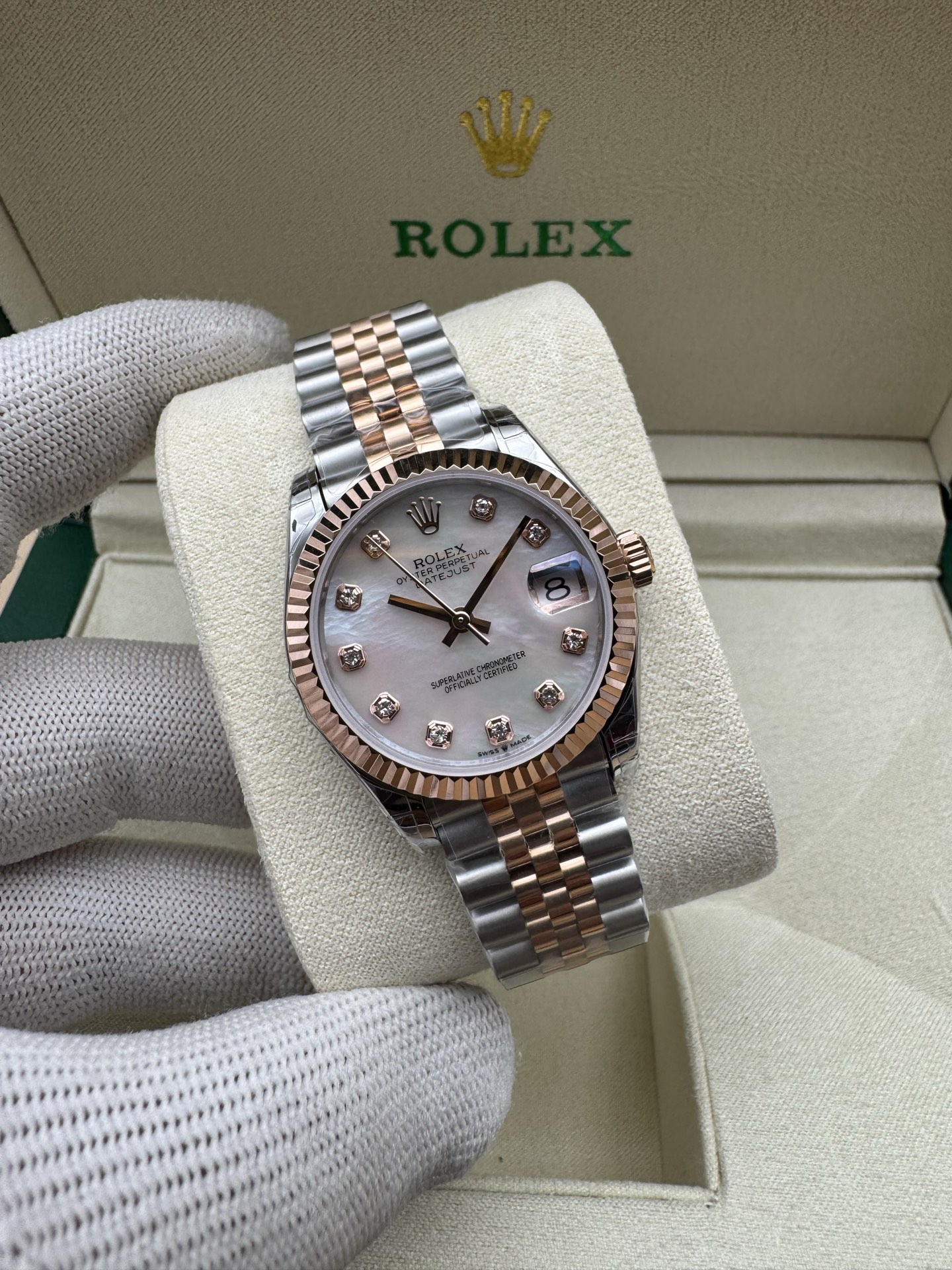 Rolex Datejust Rolex watch, Oystersteel, Rose Gold,Classic Size - Gorchic - $130.99