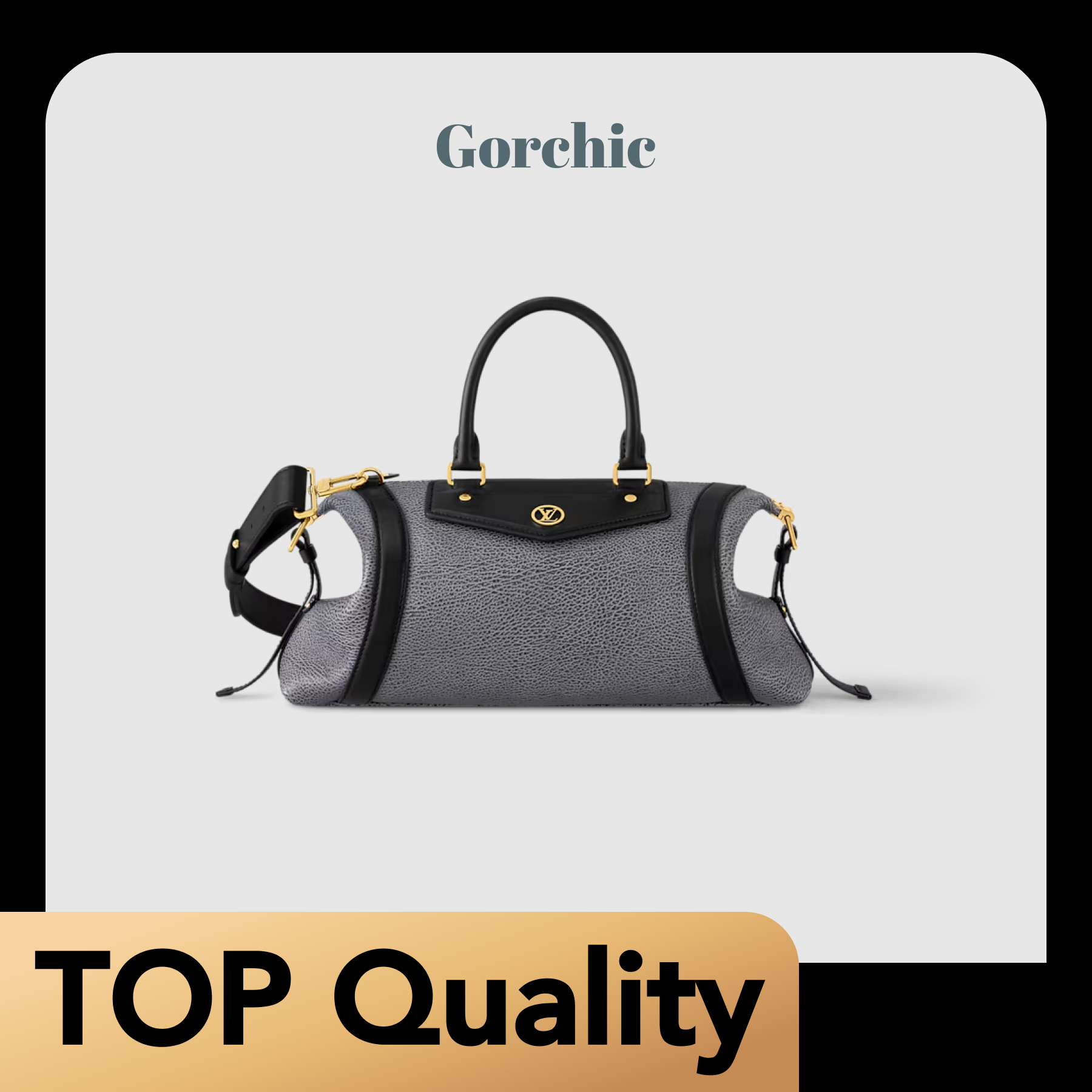 [TOP]Designer Bag Biker MM Bag - Dark Denim - Gorchic - $435.99