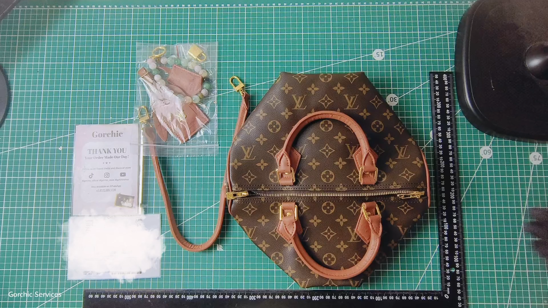 Designer Monogram Speedy Soft 30 Boho Khaki Handbag - Gorchic - $144.99