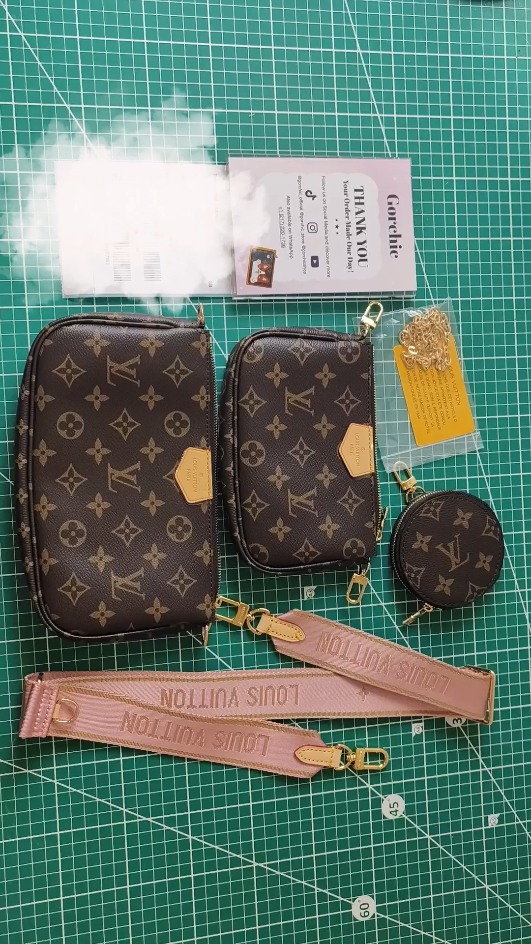 Designer Monogram  Multi Pochette Accessoires Bag - Gorchic - $91.99