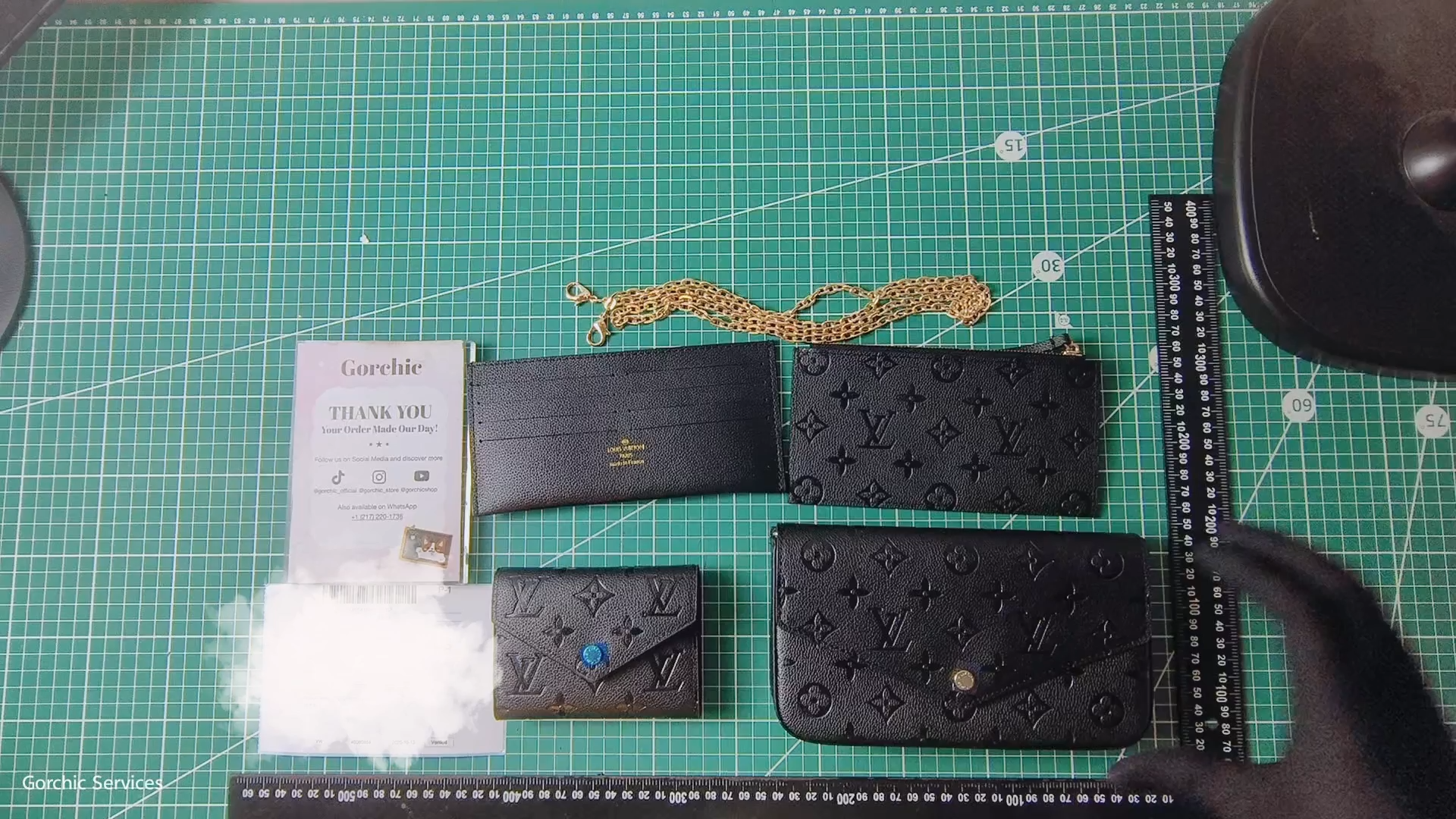 Designer Monogram  Pochette Felicie clutch bag - Gorchic - $77.99